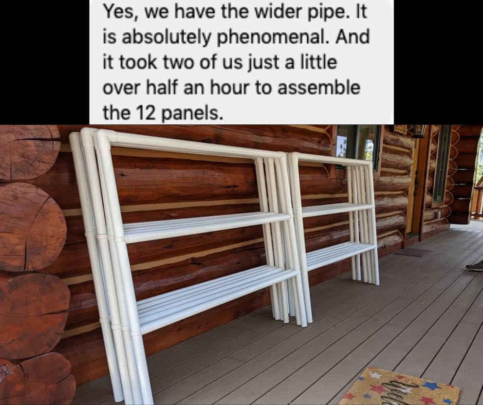 Modular Horse Corral Portable Panel Fencing: (Liberty 24 Panels; 3 Rails)