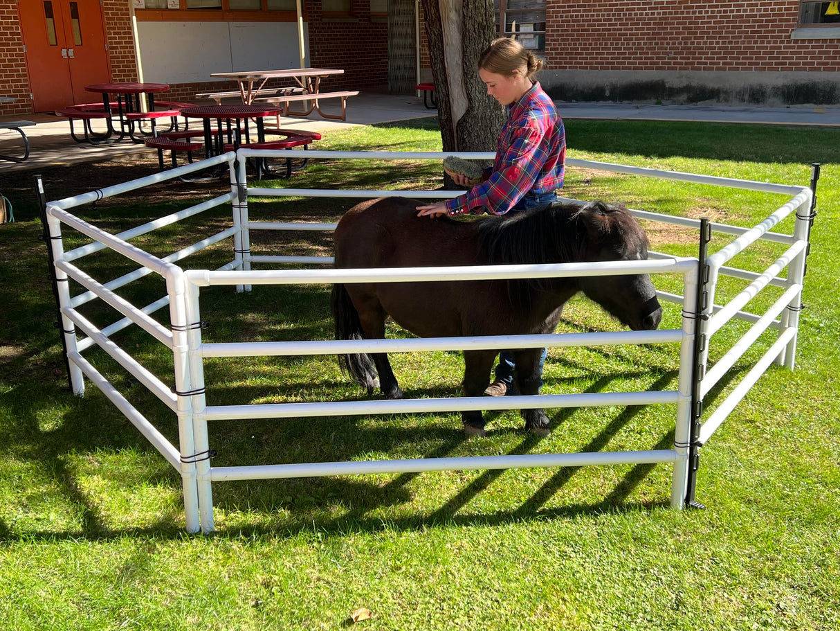DIY Modular Kit: Mini/Goat Corral (6 Panels; 4 Rails)