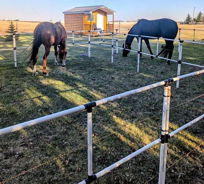2 Rail Portable Electric Corral Fencing