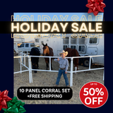 Heavy-Duty Electric Ready-Made Corral (10 Panels; 2 Rails)