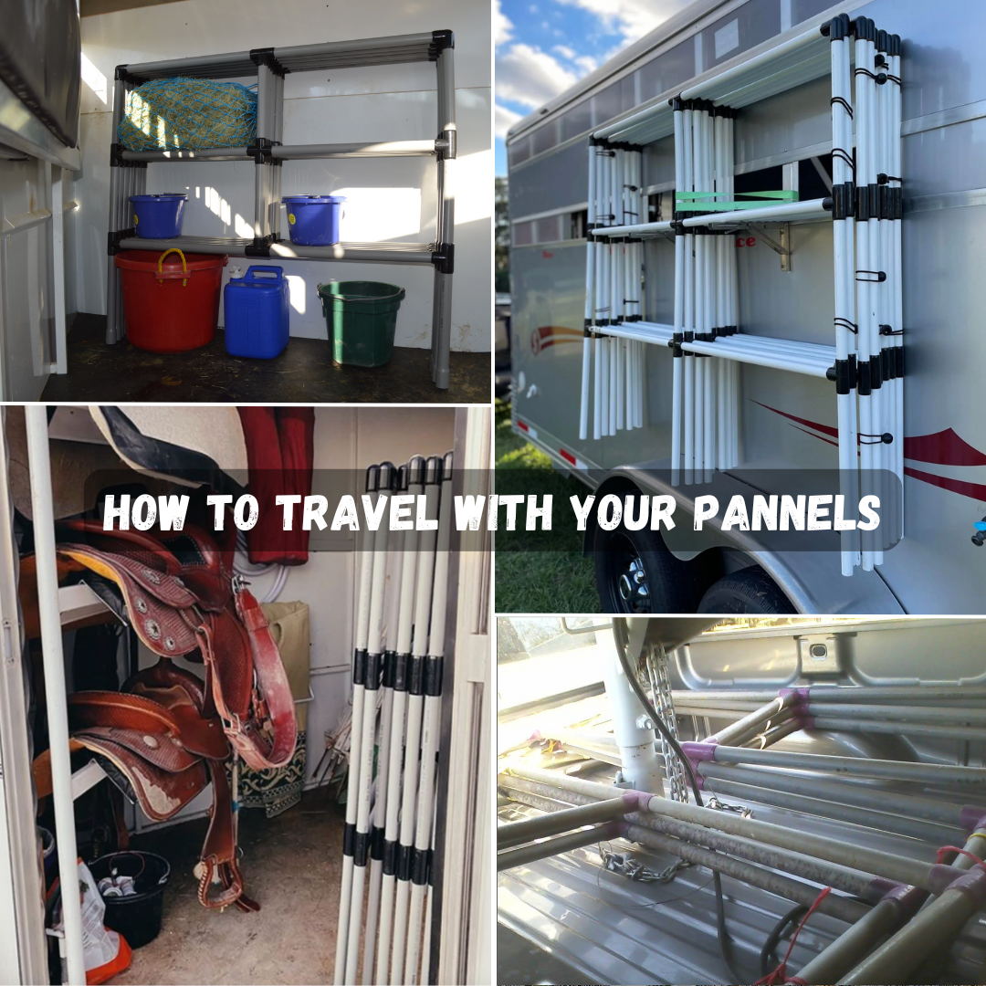 BOGO Ready Made Portable Electric Horse Corral Fencing: (Electric EconoLine 8x2 = 16 Panels; 2 Rails)