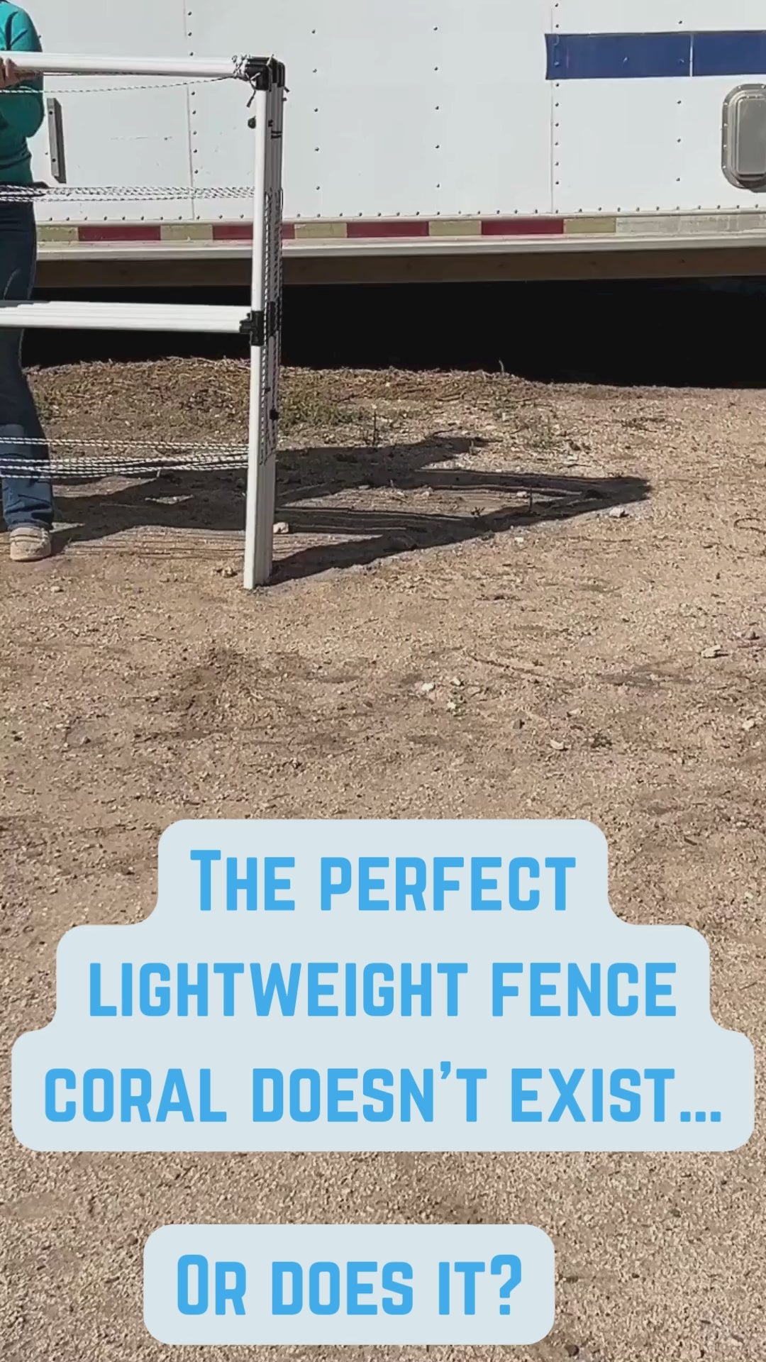 Ready Made Portable Electric Horse Corral Fencing: (Electric EconoLine 10+2=12 Panels; 2 Rails)