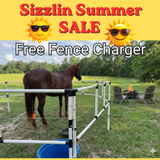 Portable  Electric Horse Corral Fencing 8 Panels 2 Rails