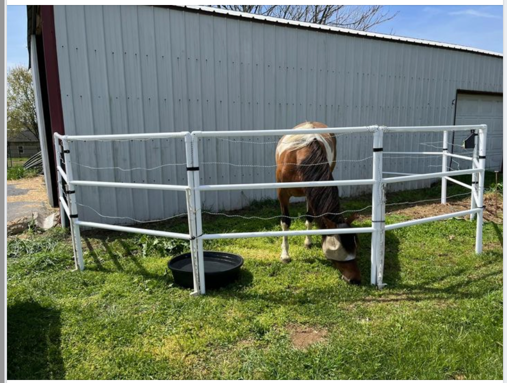 Modular Horse Corral Portable Panel Fencing: (Liberty 12 Panels; 3 Rails)