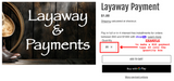 Layaway Payment